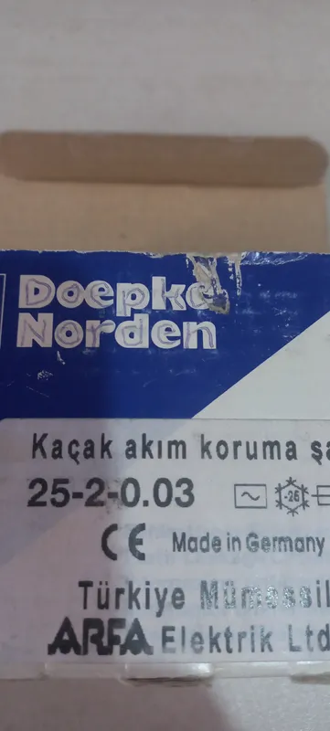 کلید محافظ جان نشتی جریان آلمانی اصل برند Doepke Norden تکفاز 25 آمپر gallery2