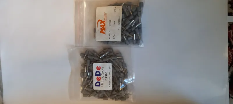 سرسیم وایرشو استوانه ای 2.5 بسته 100 عددی مدل E2508 gallery0