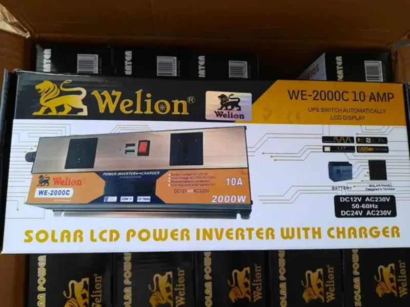 منبع تغذیه برق اضطراری 12 به 220 ups ویلیون 2000 اینورتر  شارژر welion با شارژر 10 آمپر مدل WE-2000c gallery1