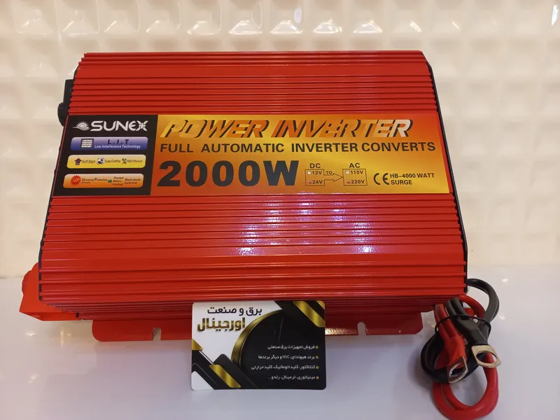 مبدل تبدیل(اینورتر) 24 به 220 ولت توان 2000  سانکس sunex توان استارت 4000 وات کولر گازی 9000 gallery0