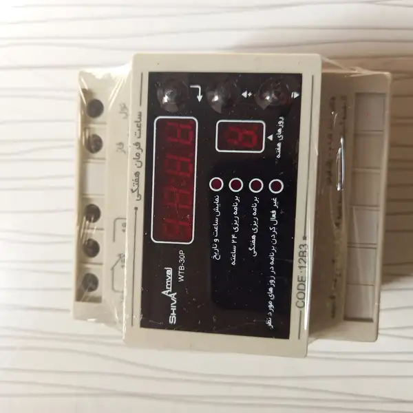ساعت فرمان هفتگی شیوا امواج 12B3 کد WTB_30P در حد نو