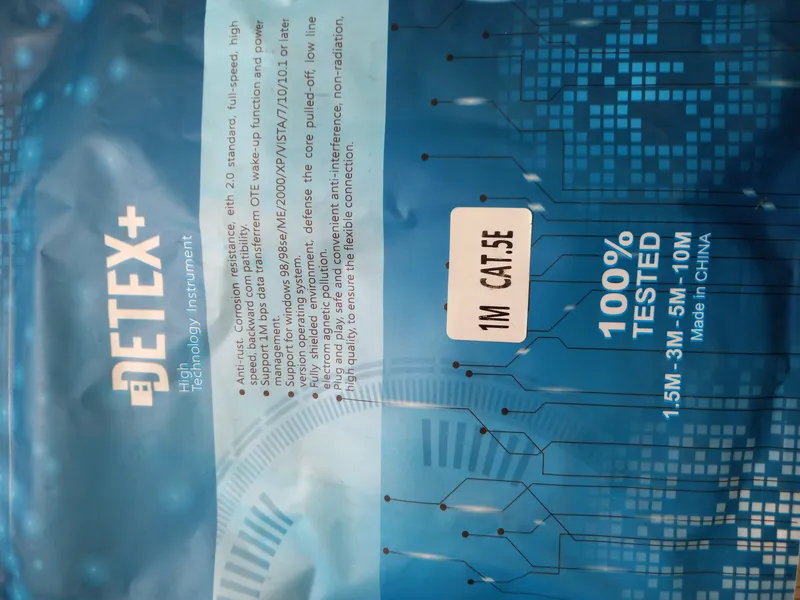 کابل شبکه detex طول 1 متر cat 5 gallery1