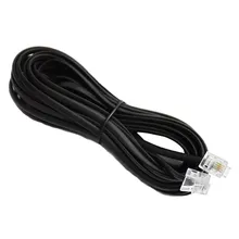 سیم تلفن 5 متری دو سر سوکت بند خط تلفن (بسته 5 عددی) gallery0