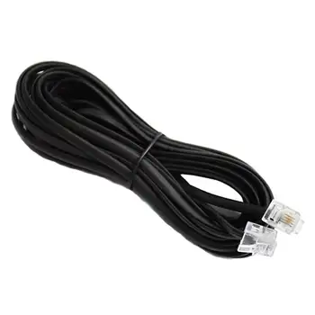 سیم تلفن 5 متری دو سر سوکت بند خط تلفن (بسته 5 عددی)