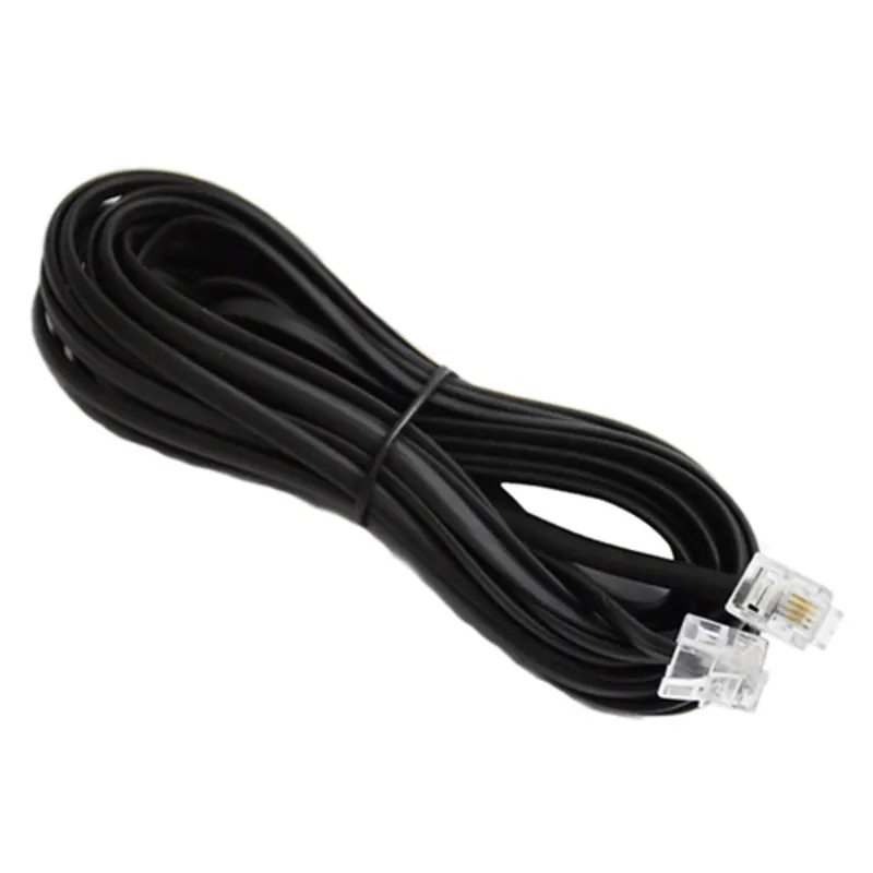 سیم تلفن 5 متری دو سر سوکت بند خط تلفن (بسته 5 عددی) gallery0