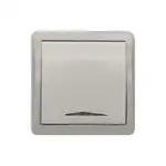 کلید تک پل روکار شهاب پارت الکتریک  ( بسته 5 عددی) thumb 1