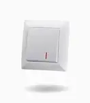 کلید تک پل روکار ایران الکتریک مدل الیزه سفید thumb 1