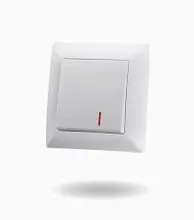 کلید تک پل روکار ایران الکتریک مدل الیزه سفید gallery0