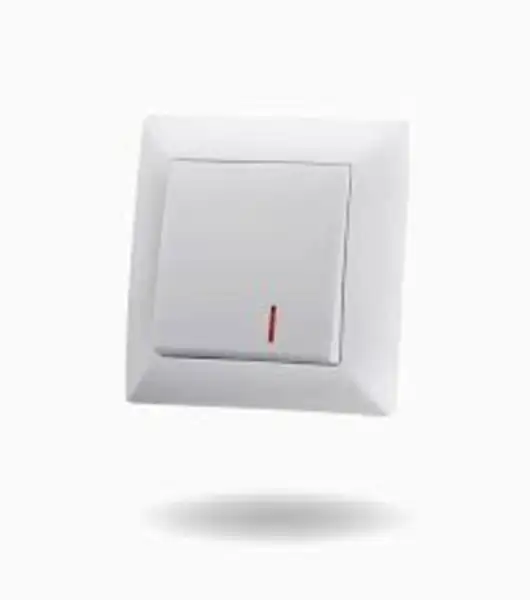 کلید تک پل روکار ایران الکتریک مدل الیزه سفید