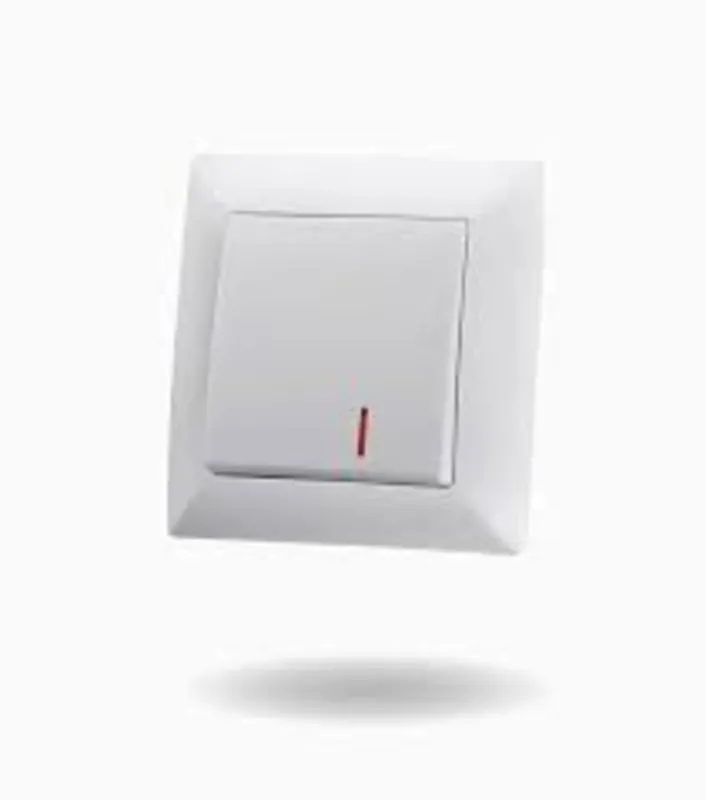 کلید تک پل روکار ایران الکتریک مدل الیزه سفید gallery0