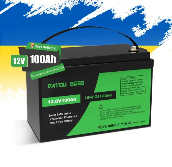 باتری 100آمپر 12 ولت لیتیوم فسفات آهن 100AH برند DATOU Boss