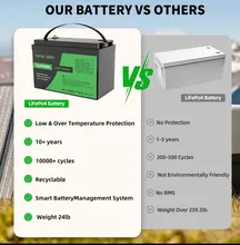 باتری 100آمپر 12 ولت لیتیوم فسفات آهن 100AH برند   DATOU Boss gallery2