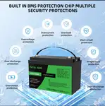 باتری 100آمپر 12 ولت لیتیوم فسفات آهن 100AH برند DATOU Boss thumb 4