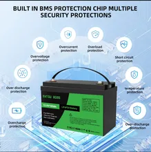 باتری 100آمپر 12 ولت لیتیوم فسفات آهن 100AH برند   DATOU Boss gallery3